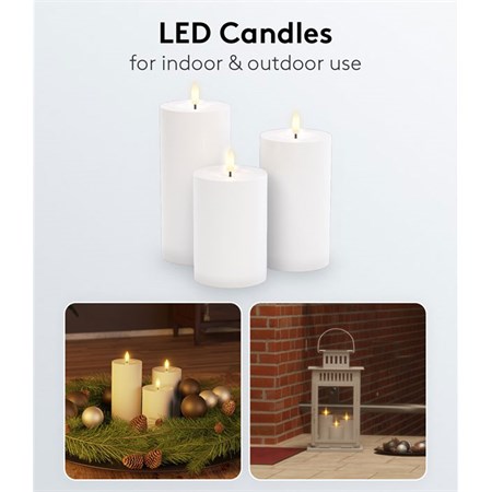 Candle LED GOOBAY 64786 Outdoor set of 3 pcs