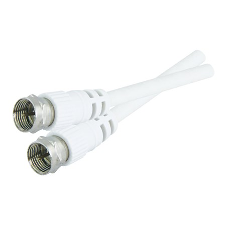 Anténní kabel F / F  TIPA 1,5m bílá