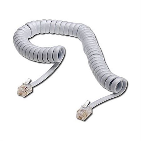 Telephone cable twisted white TIPA 2m