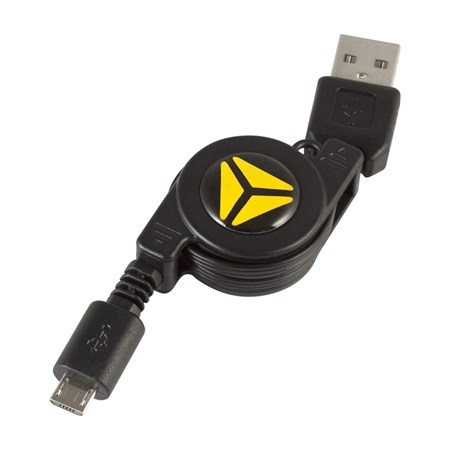 Kabel USB A / B micro YENKEE YCU 100R BK, svinovací