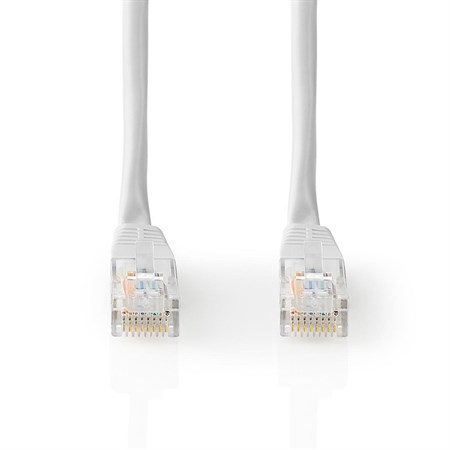 Kabel UTP 1x RJ45 - 1x RJ45 Cat5e 0.5m WHITE NEDIS CCGT85100WT05