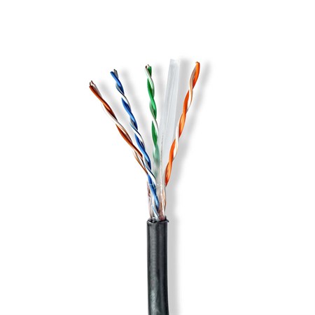 Kabel UTP Cat6e 100m NEDIS CCBG8590BK100S venkovní