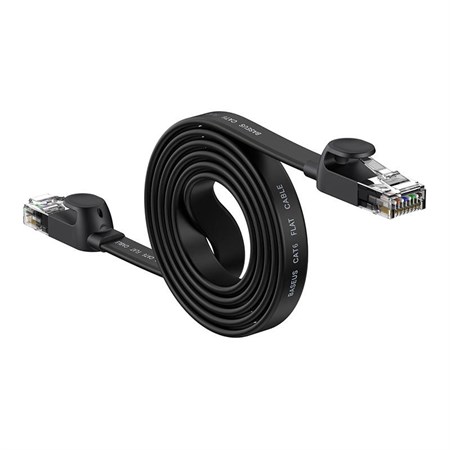 Kabel UTP RJ45/RJ45 Cat5 1,5m BASEUS plochý Black