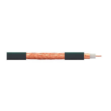 Coaxial cable Nordix CM401 Cu PE 200m black outdoor