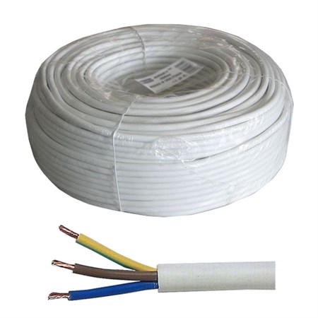 Cable 3x0,75mm2 Round 230V H05VV-F (CYSY), package 100m