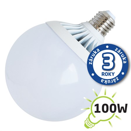 Žárovka LED G120 E27 18W bílá teplá (Al) TIPA