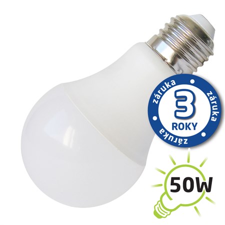 Žárovka LED A60 E27  7W bílá teplá (Pc) TIPA