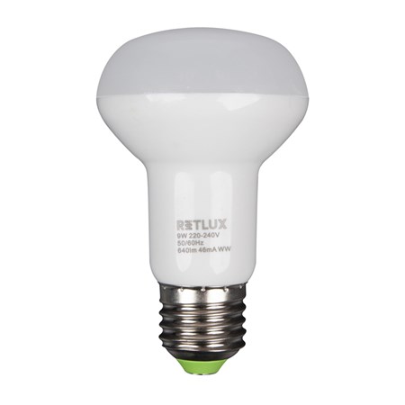 Žárovka LED R63 E27 9W bílá teplá RETLUX