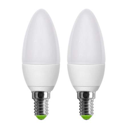 Bulb LED E14  2x5W C37 warm white RETLUX REL6