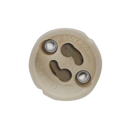 Socket ceramic GU10, lead 11cm with silicone sleeve (2A)