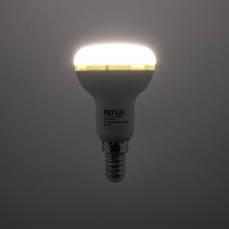 Žárovka LED E14  6W R50 SPOT bílá přírodní RETLUX RLL 280