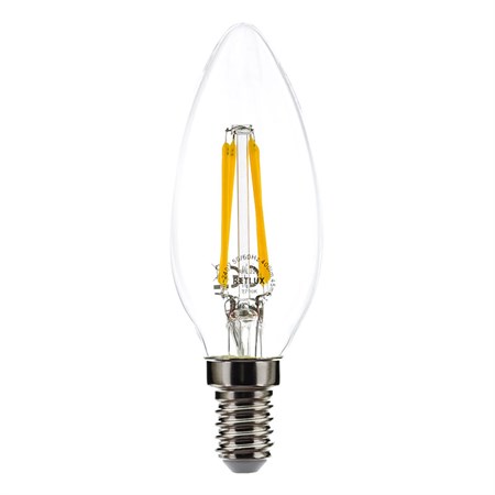 Žárovka LED svíčka E14 4W RETLUX RFL 220 teplá bílá, filament