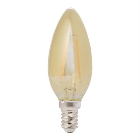 Bulb Filament LED E14 2W C35 warm white RETLUX RFL 225 Amber