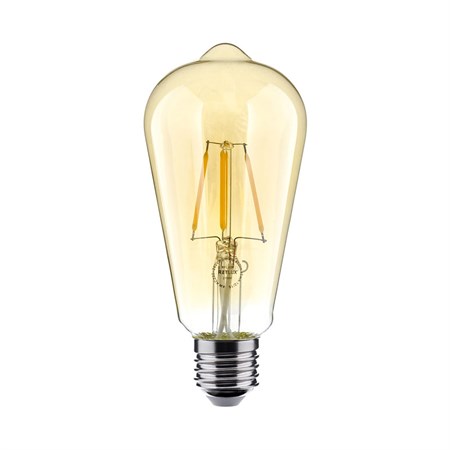 Bulb Filament LED E27 4W ST64 warm white RETLUX RFL 226 Amber