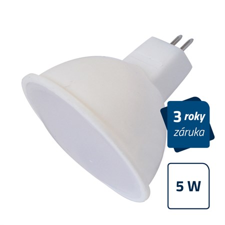 Žiarovka LED MR16 5W SPOT biela teplá GETI