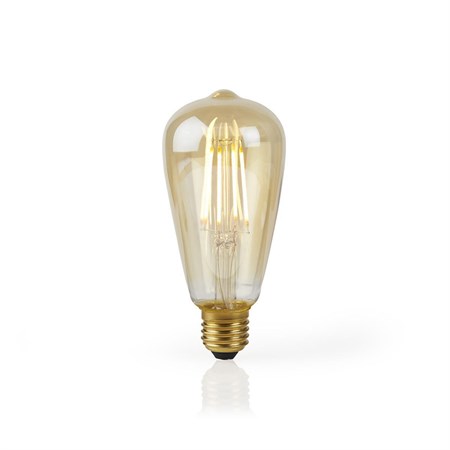 Smart LED bulb E27 5W warm white NEDIS WIFILF10GDST64 WiFi Tuya