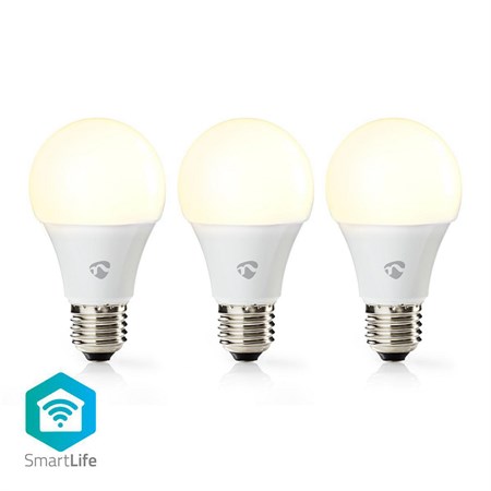 Smart set LED bulbs E27 9W warm white NEDIS WIFILW31WTE27 WiFi Tuya