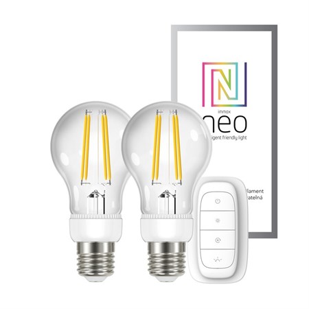 Smart sada LED žárovek E27 6.3W teplá bílá IMMAX NEO 07088BD ZigBee Tuya
