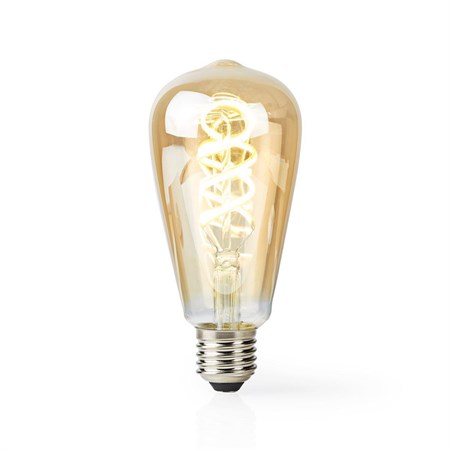 Smart LED bulb E27 5.5W warm white NEDIS WIFILT10GDST64 WiFi Tuya