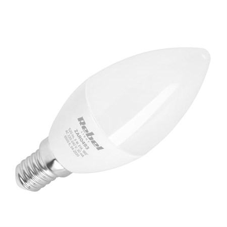 Bulb LED E14  6W white cold REBEL ZAR0493