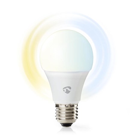 Smart LED žárovka E27 9W bílá NEDIS WIFILW13WTE27 WiFi Tuya