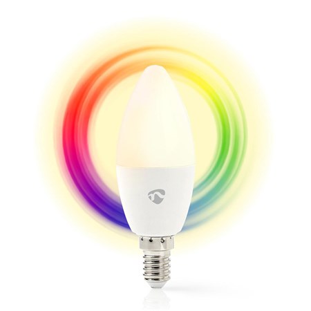 Smart LED žárovka E14 4.5W RGB NEDIS WIFILC11WTE14 WiFi Tuya