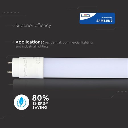 LED fluorescent linear T8 22W 2000lm 6400K 150cm V-TAC VT-151 samsung chip