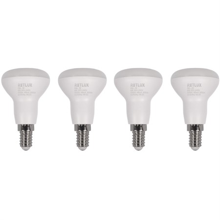 Bulb LED E14  6W R50 white warm RETLUX REL 29 4pcs