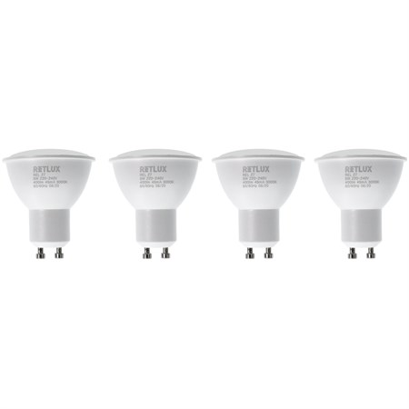 Bulb LED GU10  5W white warm RETLUX REL 27 4ks