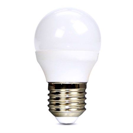 Bulb LED E27 6W miniGLOBE white cold SOLIGHT WZ419-1