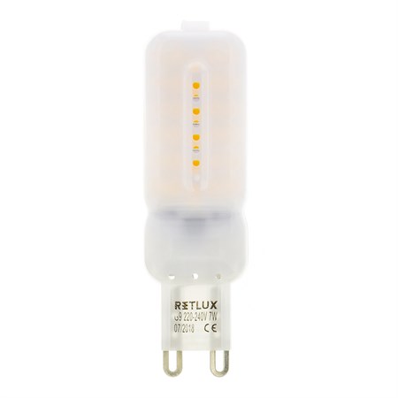 Žiarovka LED G9 7W biela teplá RETLUX RLL 299