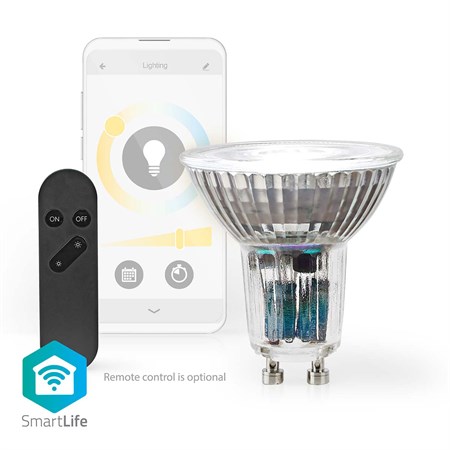 Smart LED bulb GU10 4.9W white NEDIS WIFILRW10GU10 WiFi Tuya