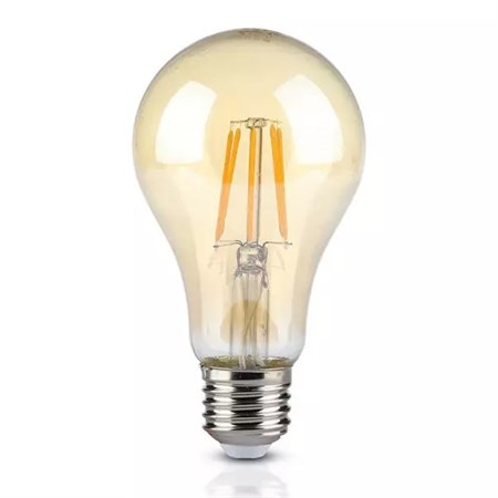 Žiarovka Filament LED E27 8W A67 biela teplá V-TAC VT-1958 Amber