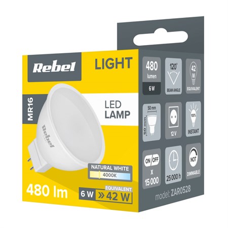 LED bulb MR16 6W REBEL white natural ZAR528