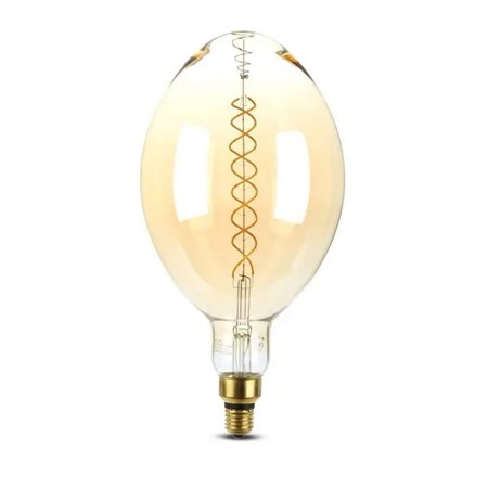 Žiarovka Filament LED E27 8W BF180 biela teplá V-TAC VT-2168D Amber Dimmable