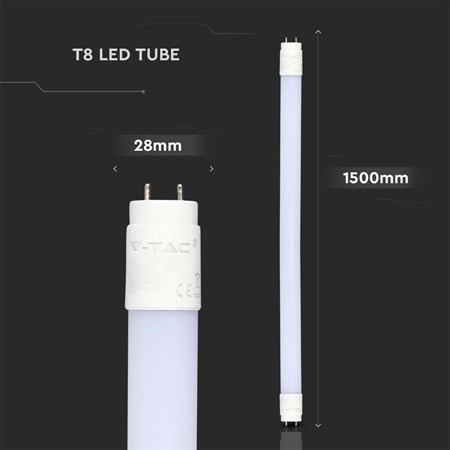 LED fluorescent lamp linear T8 20W 2100lm 6500K 150cm V-TAC VT-1577