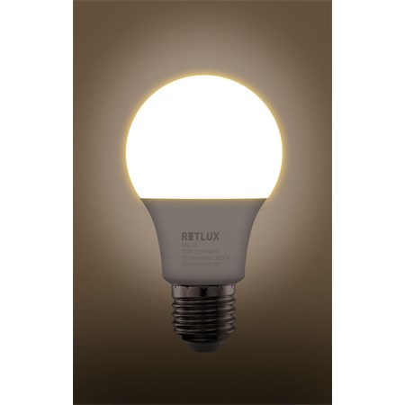 Žiarovka LED E27 12W A60 biela teplá RETLUX REL 31 2ks