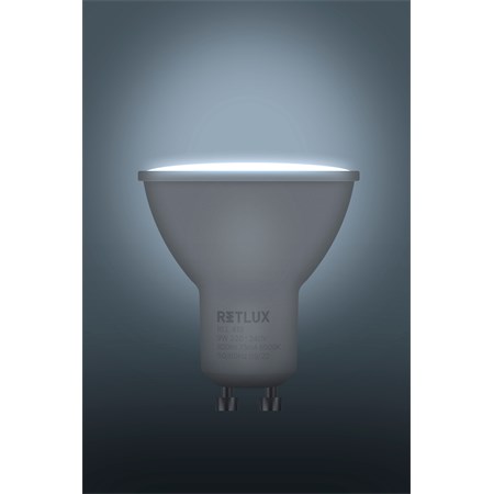 Žárovka LED GU10 9W bílá přírodní RETLUX RLL 419