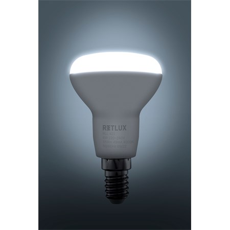Žárovka LED E14 6W R50 SPOT bílá studená RETLUX RLL 422