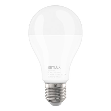 LED bulb E27 20W A67 white natural RETLUX RLL 464