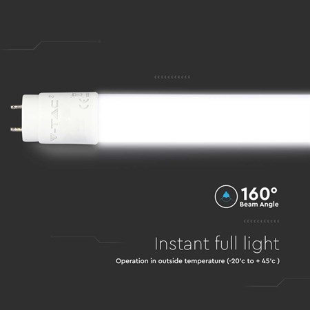 LED fluorescent linear T8 18W 1850lm 4000K 120cm V-TAC VT-121 Samsung chip