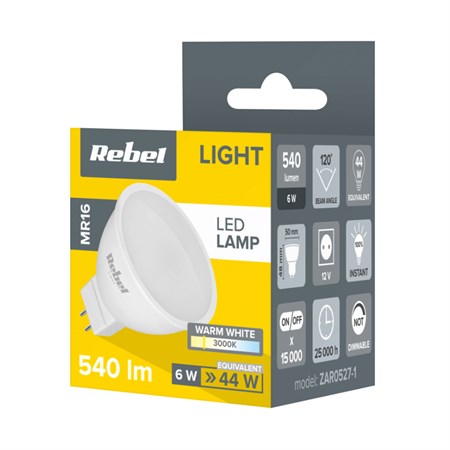 Bulb LED MR16 6W REBEL warm white ZAR0527-1