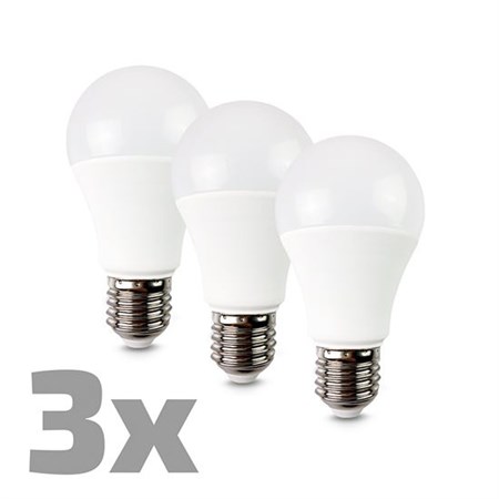 LED bulb E27 10W A60 warm white SOLIGHT WZ529-3P
