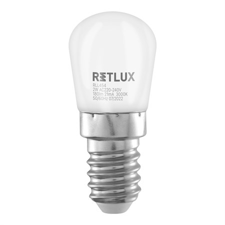 Žiarovka LED E14 2W T26 biela teplá RETLUX RLL 454