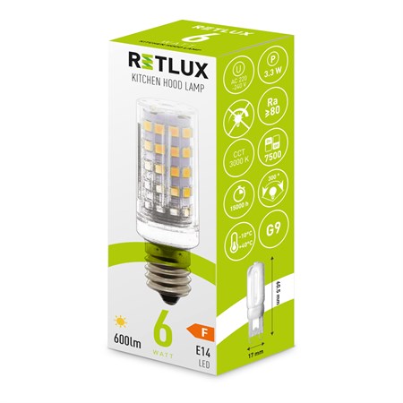 LED bulb E14 6W warm white RETLUX RLL 459