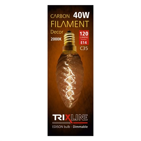 Žiarovka Filament E14 40W biela teplá TRIXLINE C35