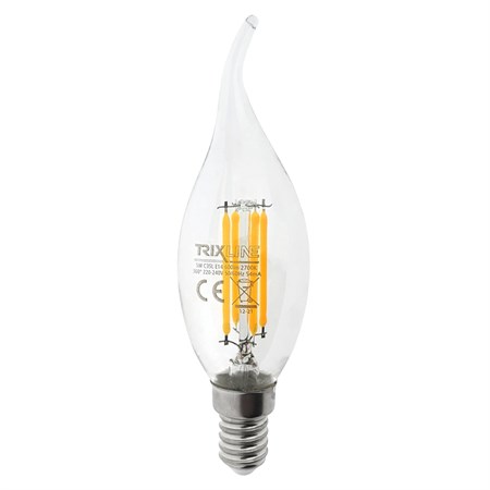 Filament bulb E14 5W warm white TRIXLINE C35