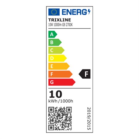 Žárovka LED G9 10W bílá teplá TRIXLINE P1515