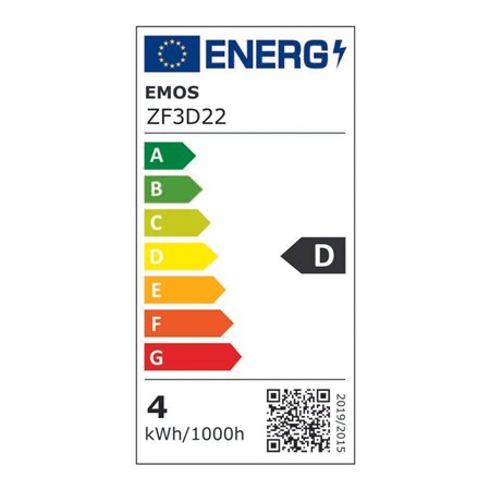 Filament LED bulb E14 3.4W warm white EMOS ZF3D22