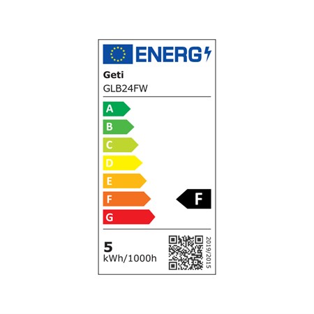 Bulb LED E14 5W C35 white warm filament candle GETI
